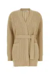 Max Mara Cardigan Belted Waist Wool Blend