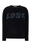 Max Mara Black Wool Blend Plata Sweater In Black