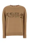Max Mara Sweater In Wool And Cashmere Blend In Brown
