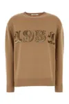 Max Mara Sweater In Wool And Cashmere Blend In Brown