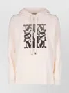 Max Mara Knitwear Hood Graphic Print In Pink