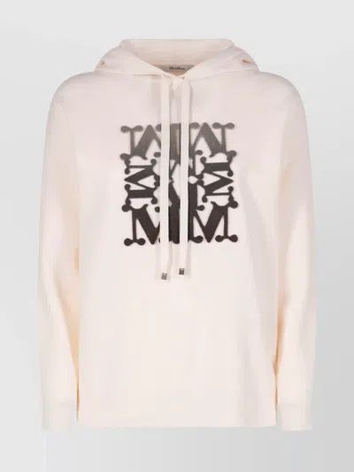 MAX MARA KNITWEAR HOOD GRAPHIC PRINT
