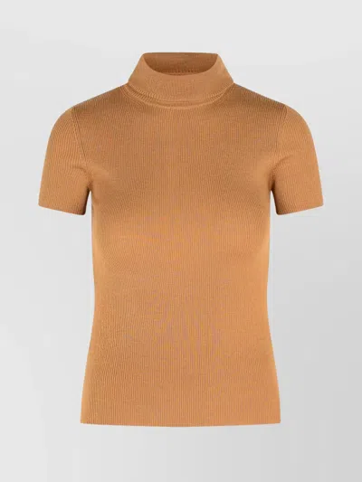 MAX MARA KNITWEAR TURTLENECK SWEATER SHORT SLEEVES