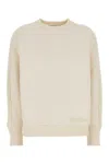 Max Mara Women Ivory Cotton Blend Cral Cardigan In White