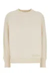 Max Mara Women Ivory Cotton Blend Cral Cardigan In White