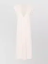 Max Mara Knitwear With V-neckline And Cap Sleeves In Pink