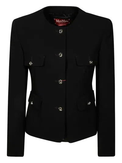 Max Mara Structured Black Tailored Jacket