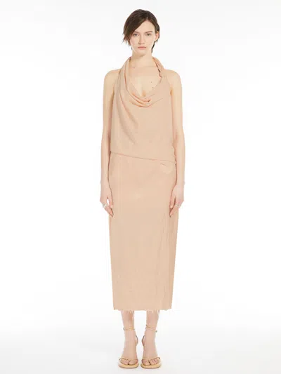 Max Mara Knot-detail Top In Neutral