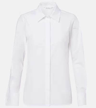 Max Mara Knut Cotton-blend Poplin Shirt