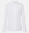 Max Mara Cotton-blend Shirt In White