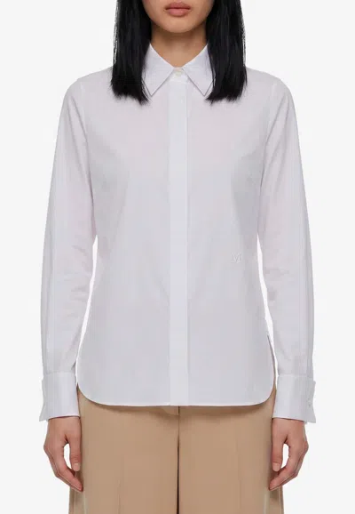 Max Mara Knut Poplin Shirt In White