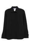 Max Mara Knut Stretch Cotton Button-up Shirt In Black
