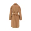 Max Mara L Drap Wrap Coat In Brown