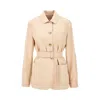 Max Mara L Saharienne Jacket With Belt In Beige