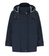 Max Mara Labbro Blue Parka In Blue