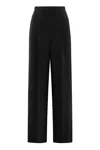 Max Mara Maxmara Women 2421136041600 - Pantalone Largo In Cady In Black
