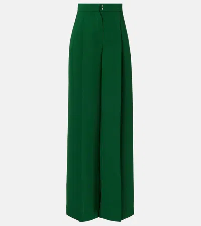 MAX MARA LACCATO HIGH-RISE CADY WIDE-LEG PANTS