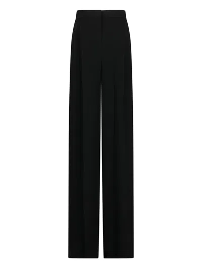 Max Mara Laccato Trousers In Black