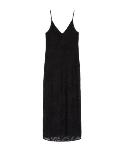 Max Mara Lace Dress In Black