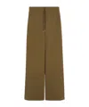 Max Mara Meditto Belted Wide-leg Trousers In Brown