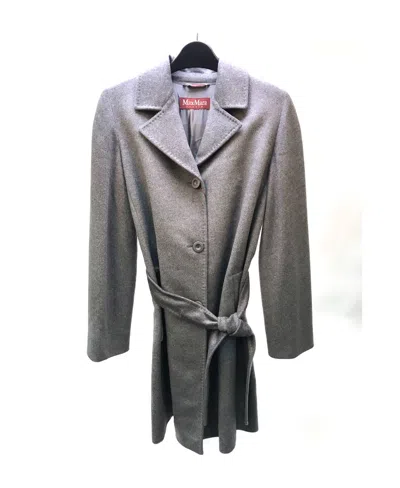 Max Mara Lace-up Coat In Black