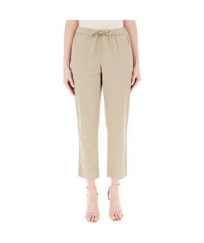 Max Mara Lace-up Elastic Waist Casual Pants