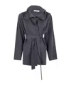 Max Mara Lace-up Sweater In Gray