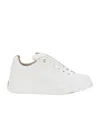 Max Mara Round Head Leather Sneakers In Multi