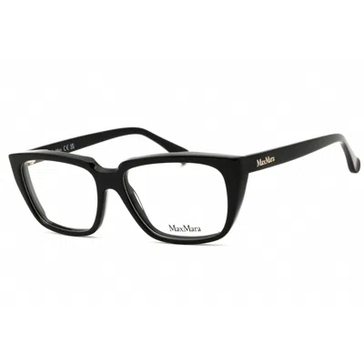 Max Mara Ladies Black Rectangular Eyeglass Frames Mm5112