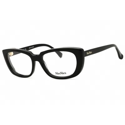 Max Mara Ladies Black Rectangular Eyeglass Frames Mm5114