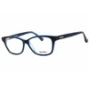 Max Mara Ladies Blue Rectangular Eyeglass Frames Mm5013