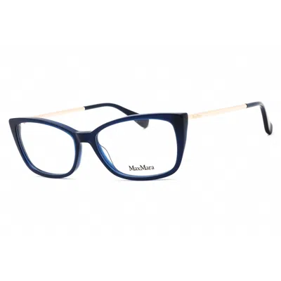 Max Mara Ladies Blue Rectangular Eyeglass Frames Mm5026