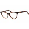 Max Mara Ladies Brown Cat Eye Eyeglass Frames Mm5011 In Multi