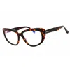 Max Mara Ladies Brown Cat Eye Eyeglass Frames Mm5109b In Multi