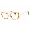 Max Mara Ladies Brown Rectangular Eyeglass Frames Mm5186