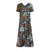Max Mara Ladies China Blue Paola Printed Silk Dress In Multi