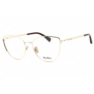 Max Mara Ladies Gold Tone Cat Eye Eyeglass Frames Mm5002