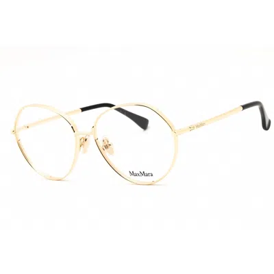 Max Mara Ladies Gold Tone Round Eyeglass Frames Mm5139