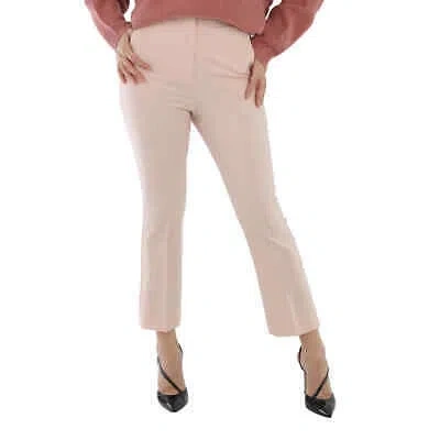 Pre-owned Max Mara Ladies Pink Circeo High-rise Wool-blend Pants