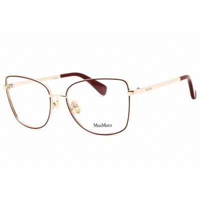 Max Mara Ladies Red Cat Eye Eyeglass Frames Mm5074