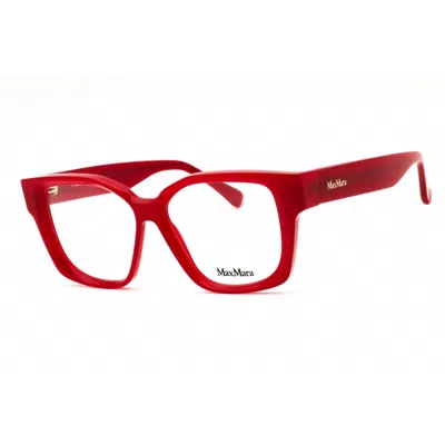 Max Mara Ladies Red Rectangular Eyeglass Frames Mm5184