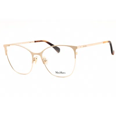 Max Mara Ladies Rose Gold Tone Cat Eye Eyeglass Frames Mm5104
