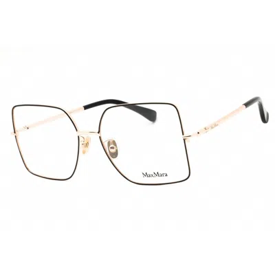 Max Mara Ladies Rose Gold Tone Oversized Eyeglass Frames Mm5098h