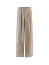 Max Mara Ladino Striped Silk Trousers