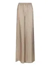 Max Mara Ladino Striped Silk Twill Pants Trousers Multicolor In Neutral
