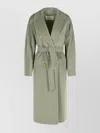Max Mara Lady Virgin Wool And Cashmere Coat In Green