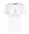 Max Mara Studio Studio White Jersey Tee In White