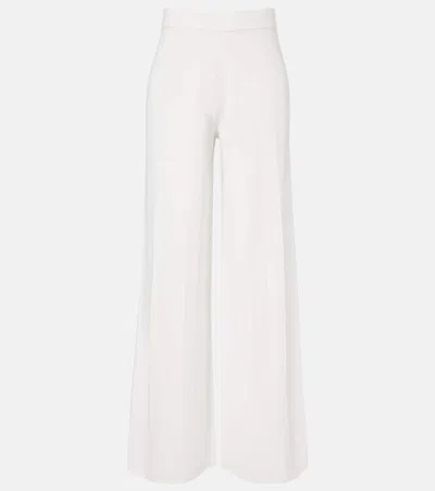 MAX MARA LAMA CRÊPE WIDE-LEG PANTS