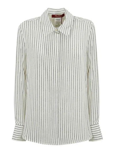 MAX MARA LAMA SHIRT IN CREPE DE CHINE