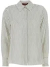 Max Mara Printed Crepe De Chine Shirt In Neutrals